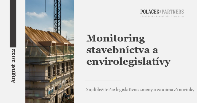 Novinky v stavebníctve a envirolegislatíve za august 2022