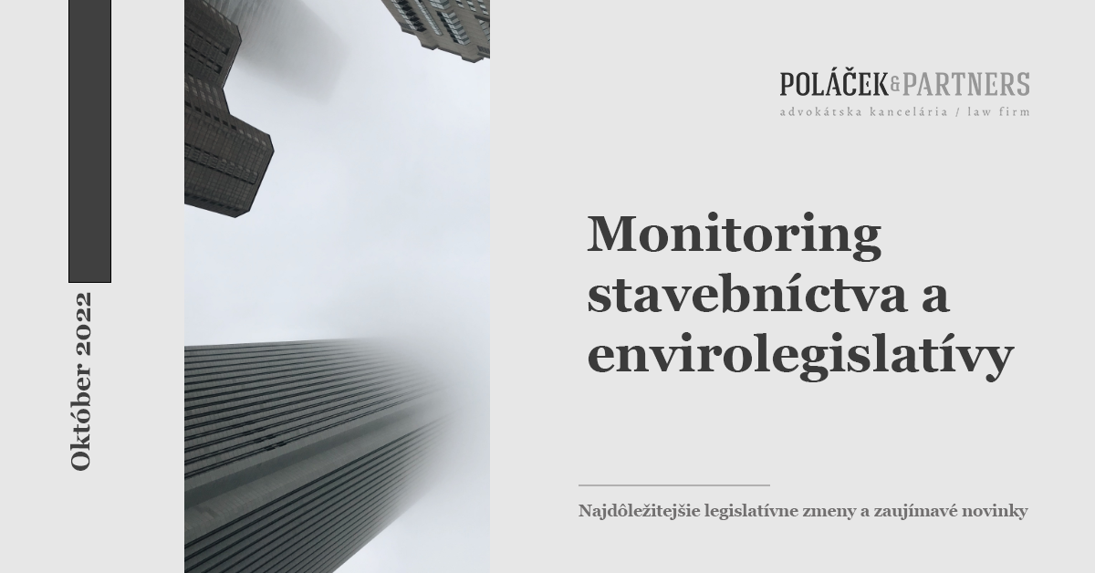 Novinky v stavebníctve a envirolegislatíve za október 2022