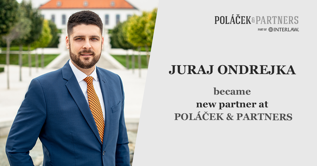 JURAJ ONDREJKA BECAME A NEW PARTNER AT POLÁČEK & PARTNERS