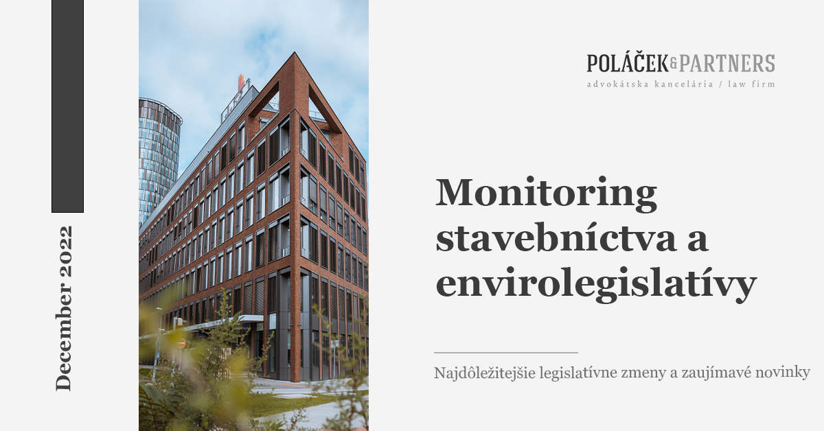 Novinky v stavebníctve a envirolegislatíve za december 2022