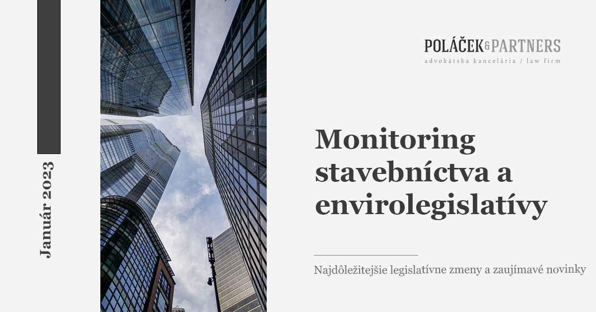 Novinky v stavebníctve a envirolegislatíve za január 2023