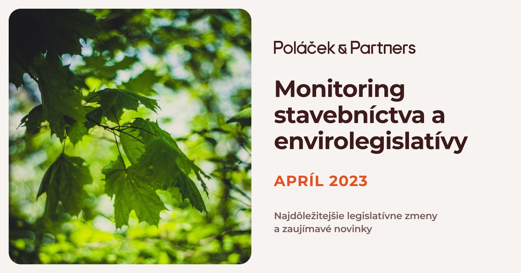 Novinky v stavebníctve a envirolegislatíve za apríl 2023