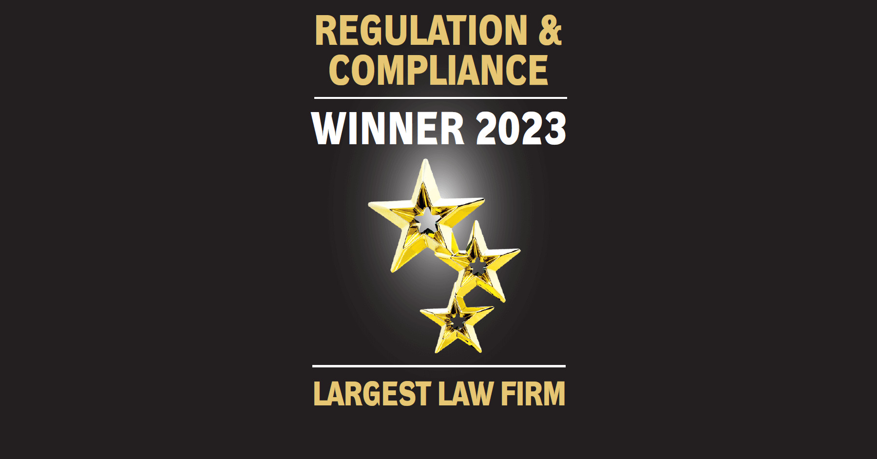 Najväčšie právnické kancelárie 2023: Sme víťazom kategórie Regulačné právo & Compliance