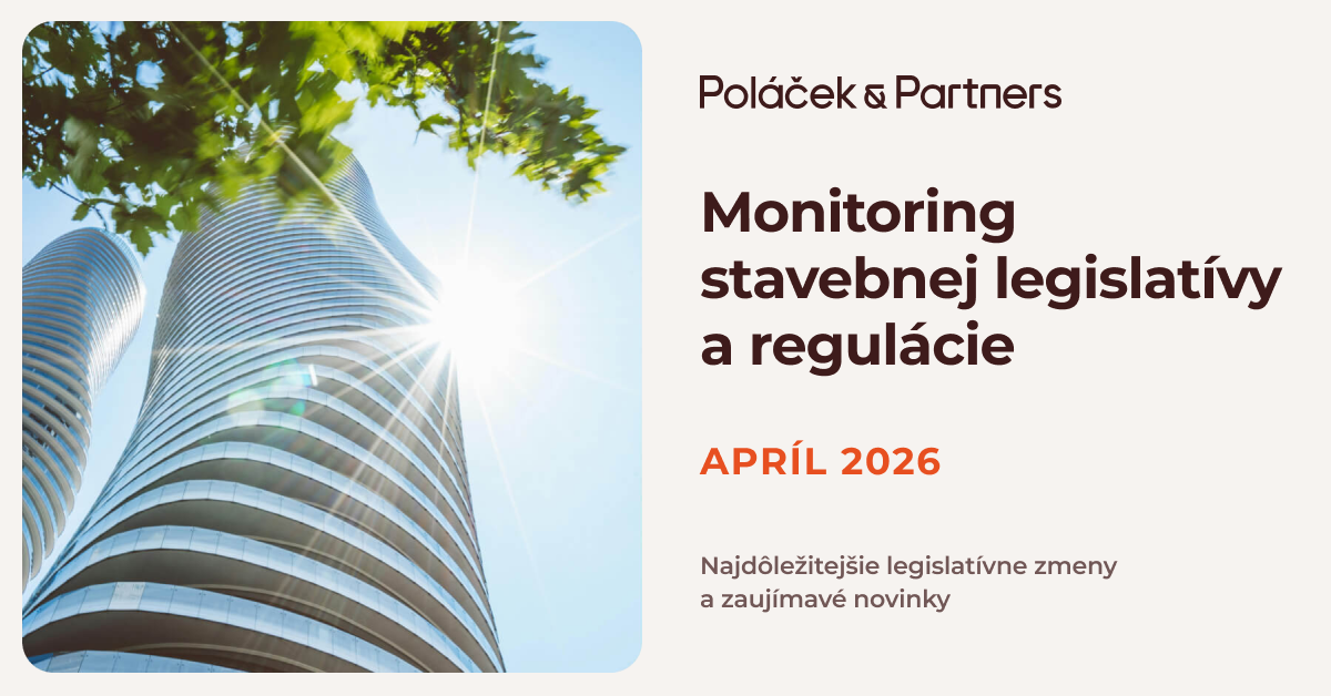 Novinky v stavebnej legislatíve a regulácii za apríl 2026